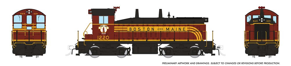 Rapido HO Scale EMD SW9 Boston & Maine (As delivered) DCC Ready *Reservation*