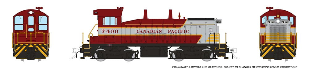 Rapido HO Scale EMD SW9 Canadian Pacific (Block Scheme) DCC Ready *Reservation