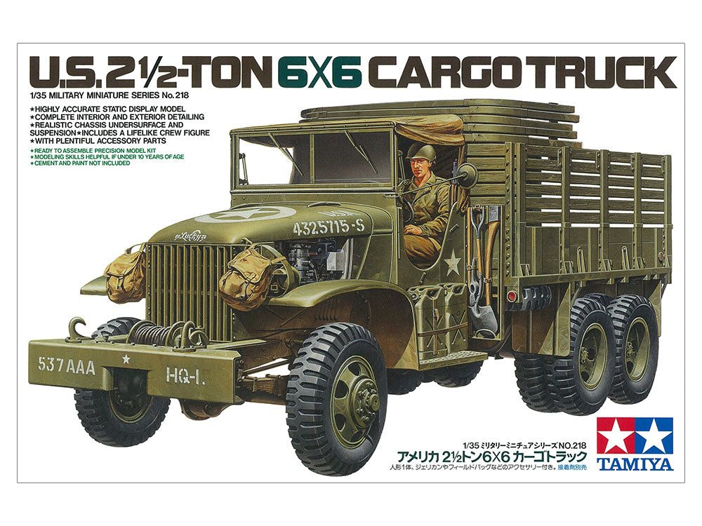 1/35 U.S. 2 1/2-TON 6x6 CARGO TRUCK