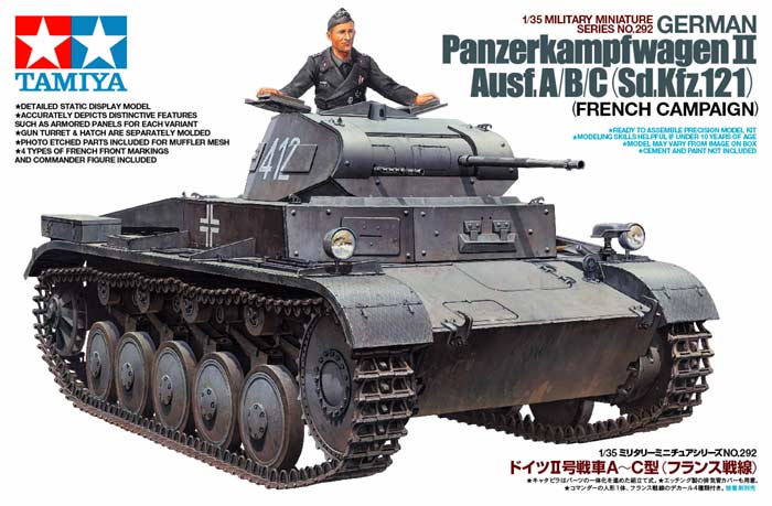 1/35 GERMAN PANZERKAMPFWAGEN II Ausf.A/B/C (Sd.Kfz.121) (FRENCH CAMPAIGN)