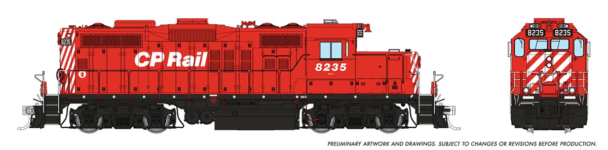 Rapido Ho Scale GMDD GP9u CP Rail No Multimark DCC & Sound *Reservation*