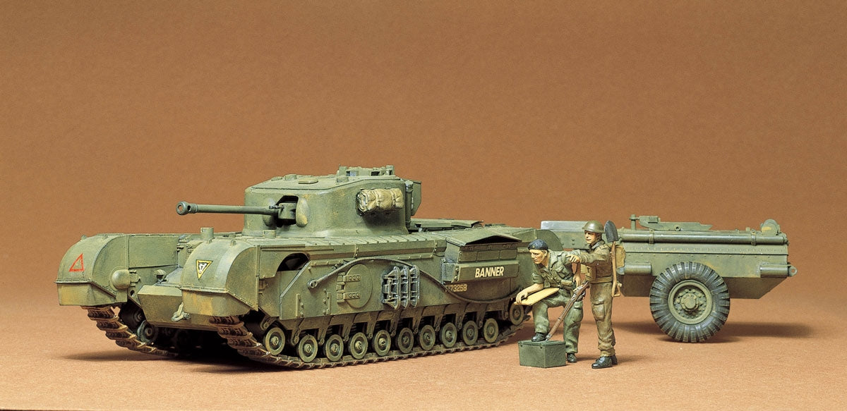 1/35 British Churchill Crocodile Flamethrower Tank Kit