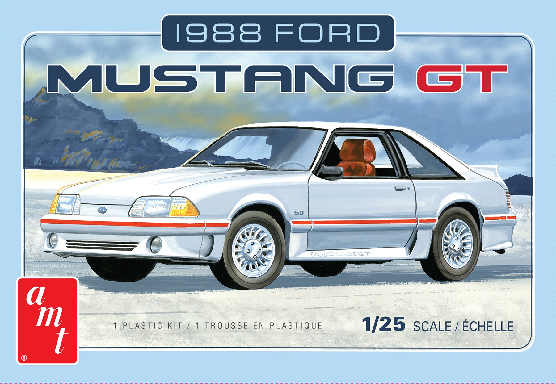 AMT 1988 Ford Mustang 1:25 Scale Model Kit