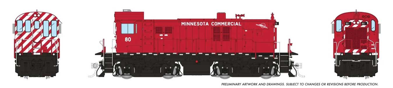 Rapido Ho Scale Minnesota Commercial RS-23 Red Scheme w/Logo DCC & Sound #80 *Reservation*