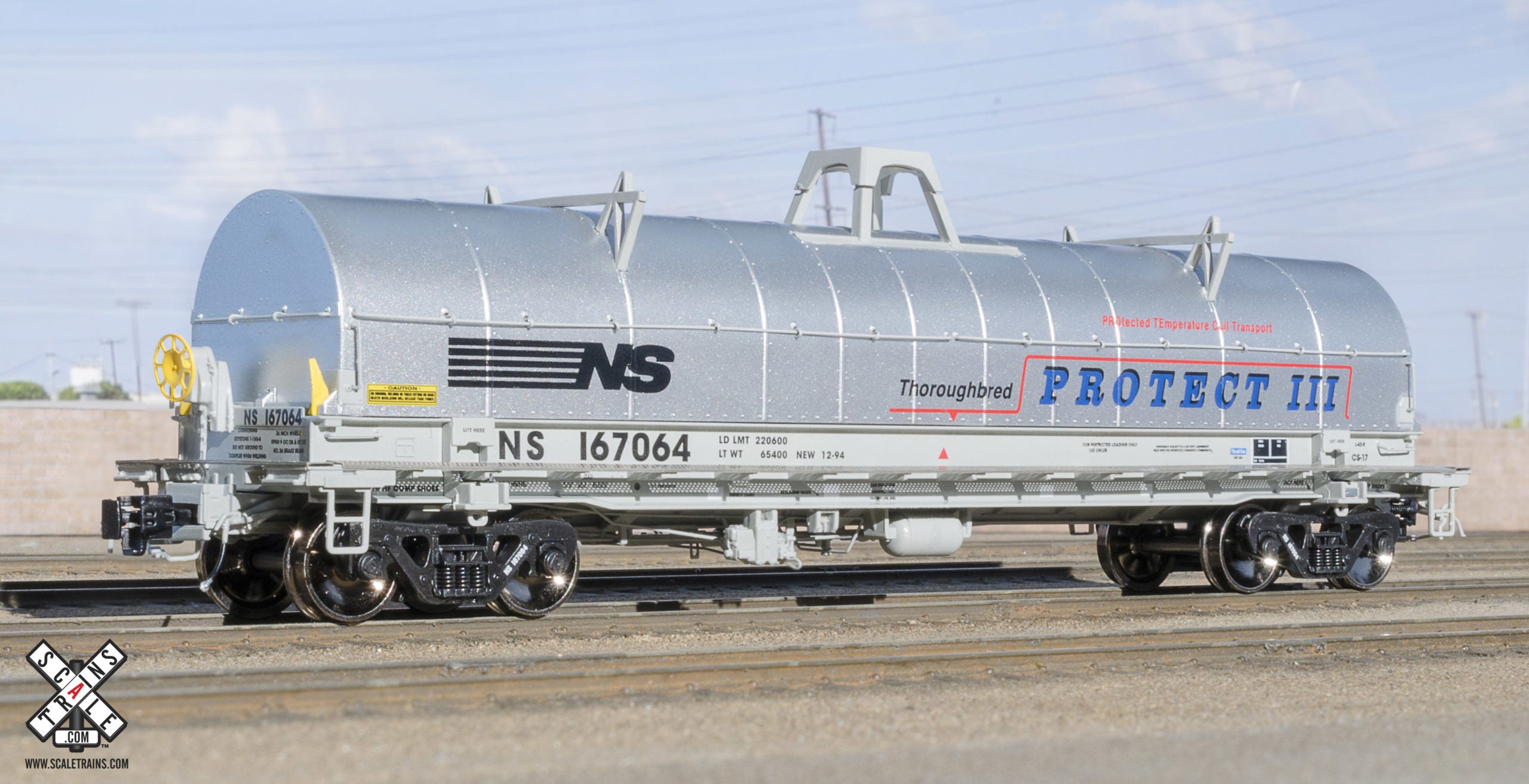 Rivet Counter HO Scale Thrall-Trinity 42’ Coil Steel Car, Norfolk Southern