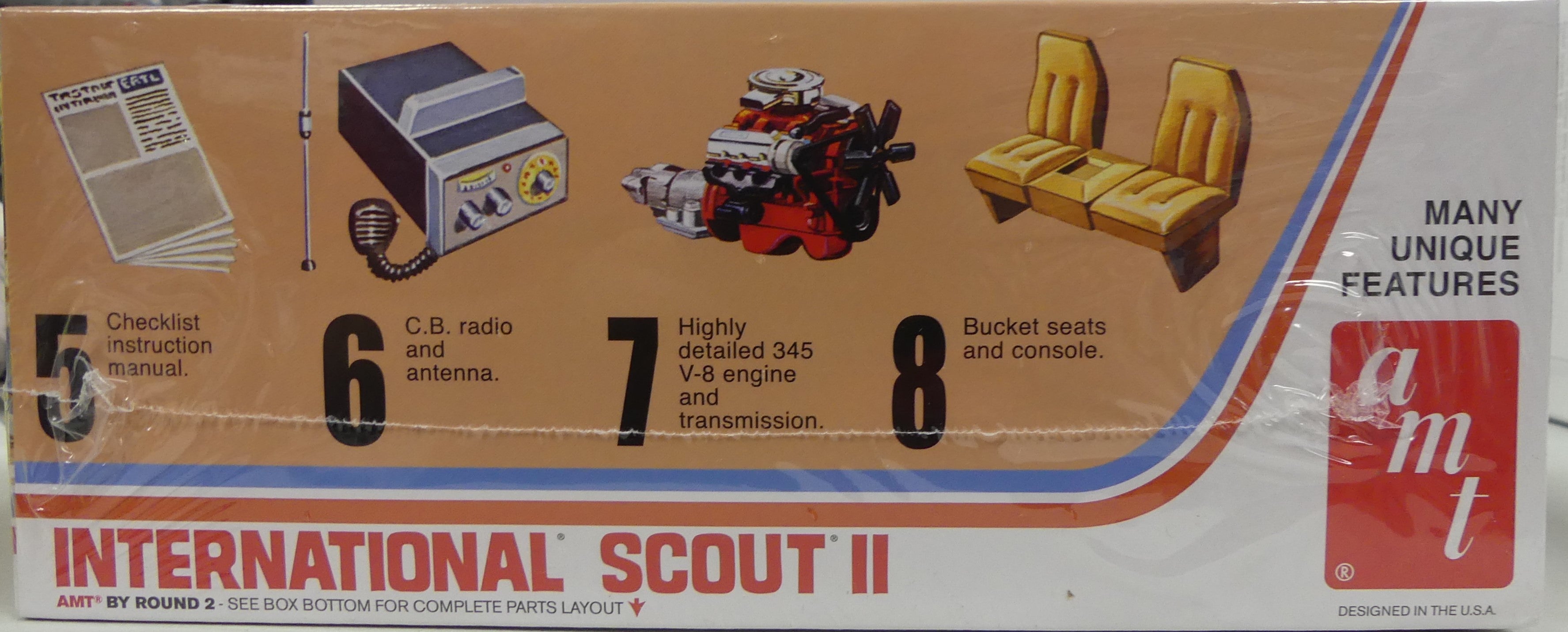 AMT 1977 INTERNATIONAL HARVESTER SCOUT II 1:25 SCALE MODEL KIT