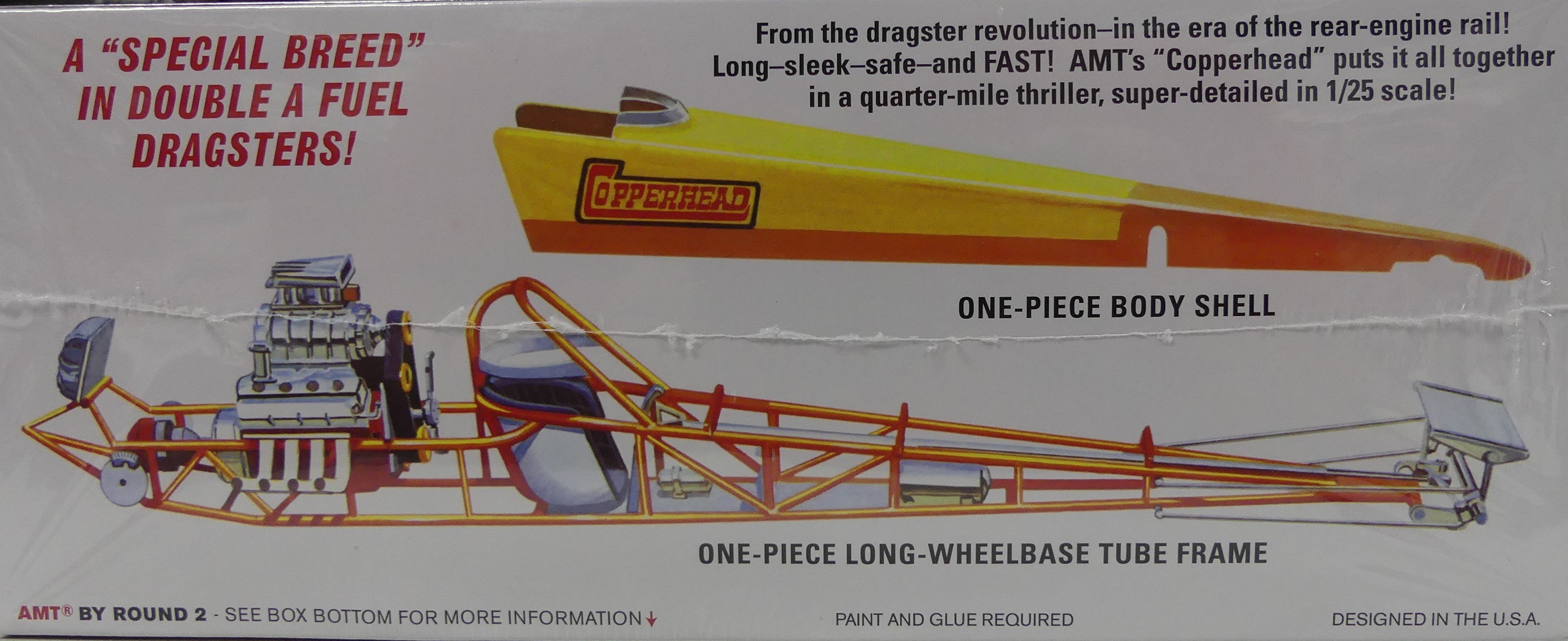 AMT Copperhead Rear-Engine Dragster 1:25 Scale Model Kit