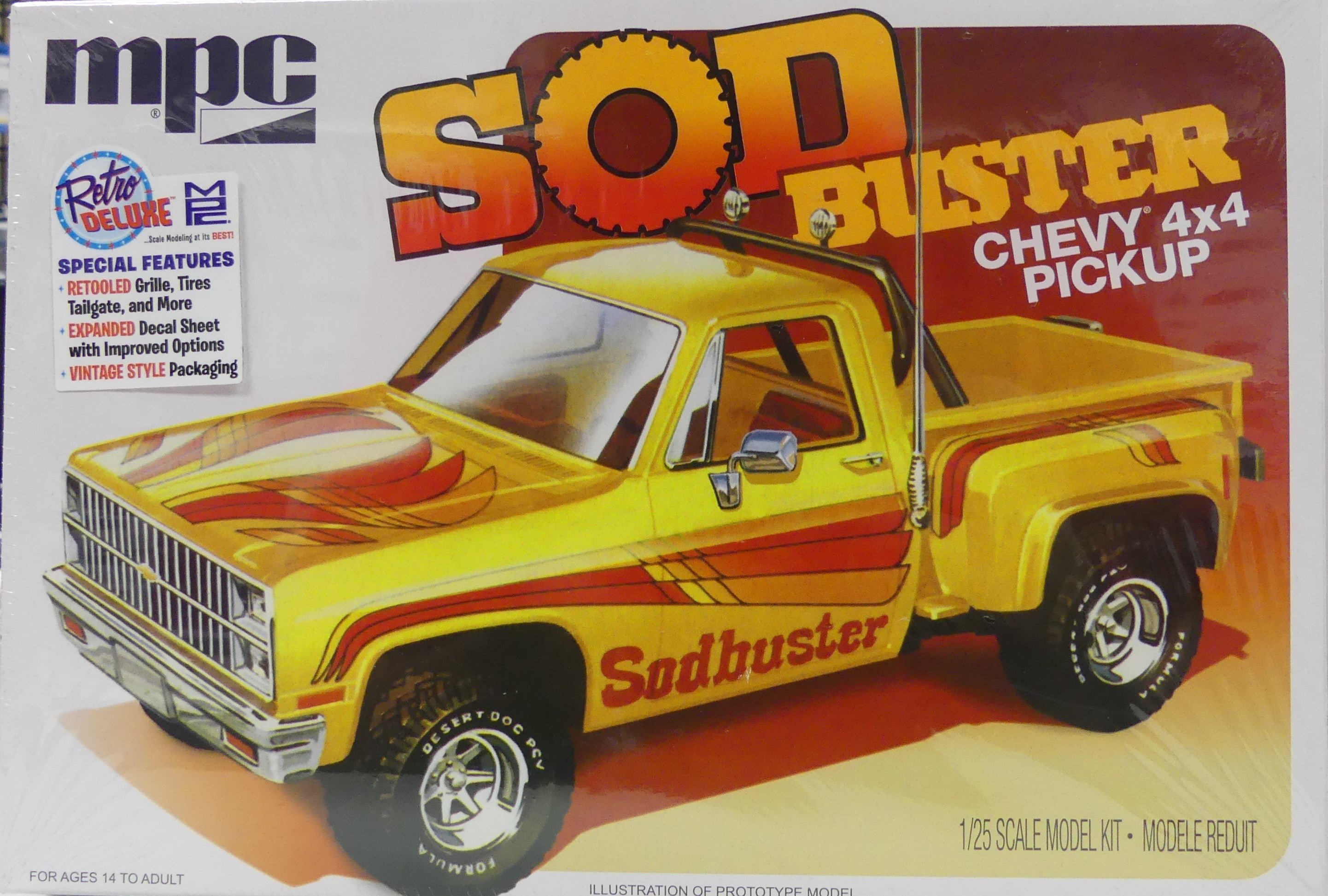 MPC 1981 CHEVY STEPSIDE PICKUP SOD BUSTER 1:25 SCALE MODEL KIT