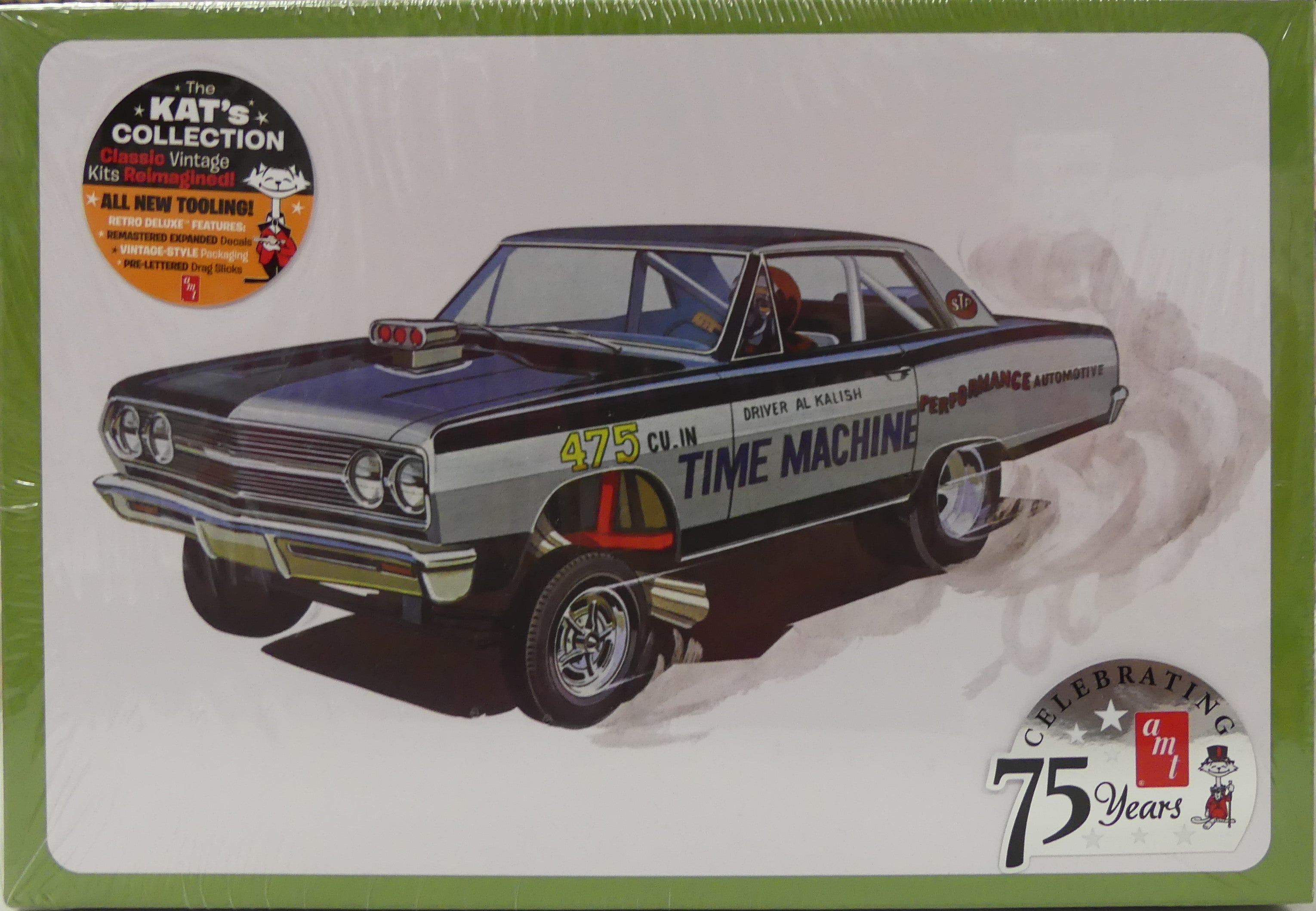 AMT 1965 CHEVY CHEVELLE AWB “TIME MACHINE” 1:25 SCALE MODEL KIT