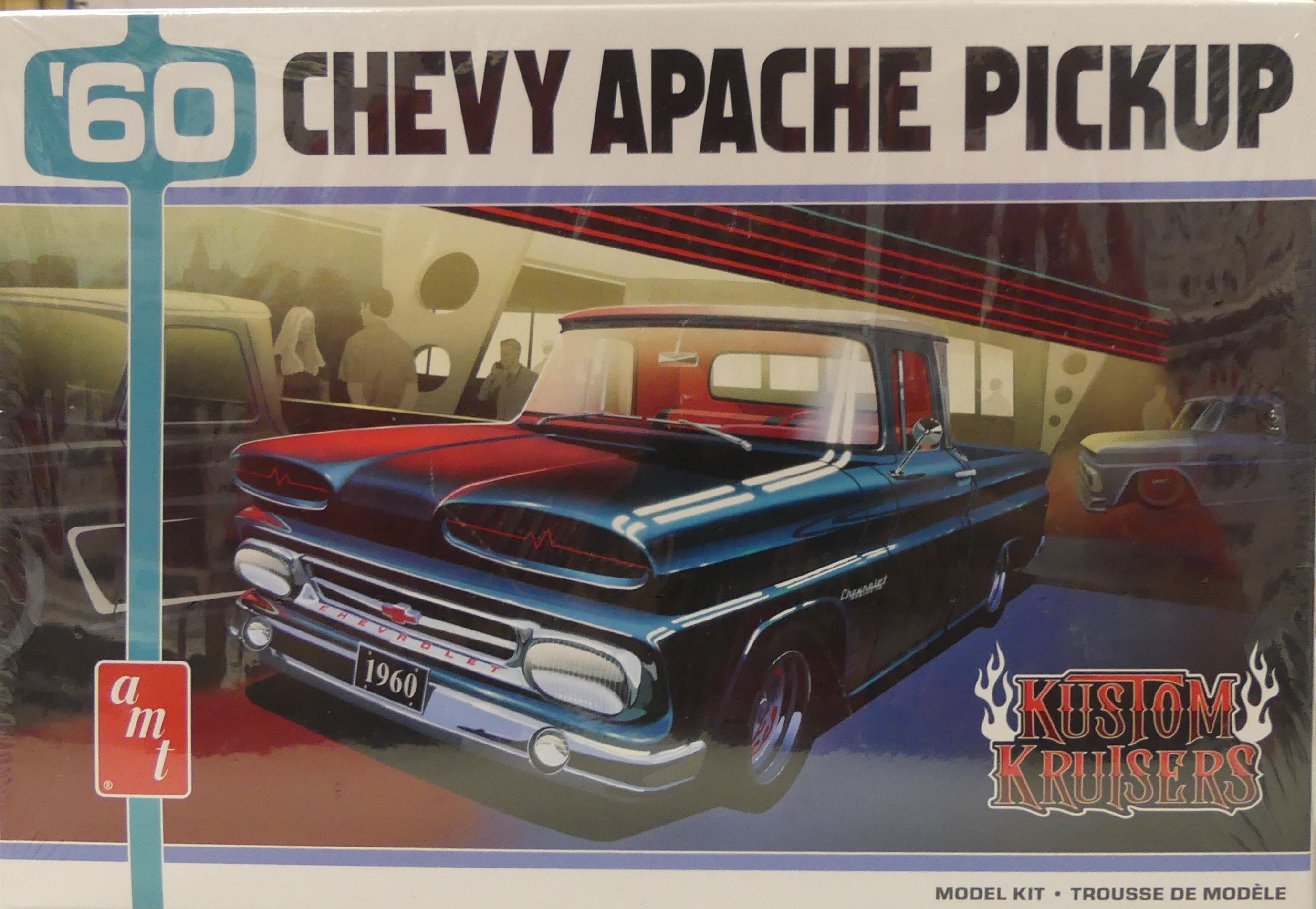 AMT 1960 Chevy Apache Pickup Street Machine 1:25 Scale Model Kit