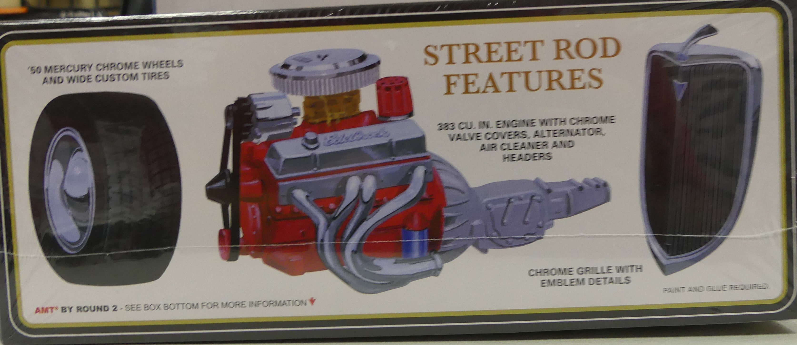 AMT 1934 FORD 5-WINDOW COUPE STREET ROD 1:25 SCALE MODEL KIT