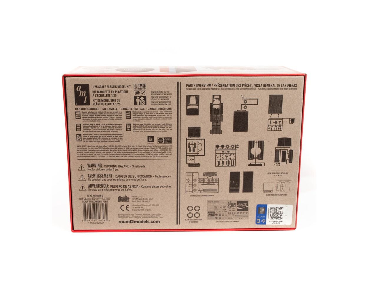 AMT 1972 CHEVY PICKUP W/VENDING MACHINE & CRATES COCA-COLA 1/25 SCALE MODEL KIT