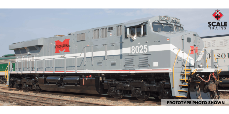 Scaletrains Rivet Counter HO Scale ES44AC, Norfolk Southern/Heritage/Monongahela #8025 DCC & Sound