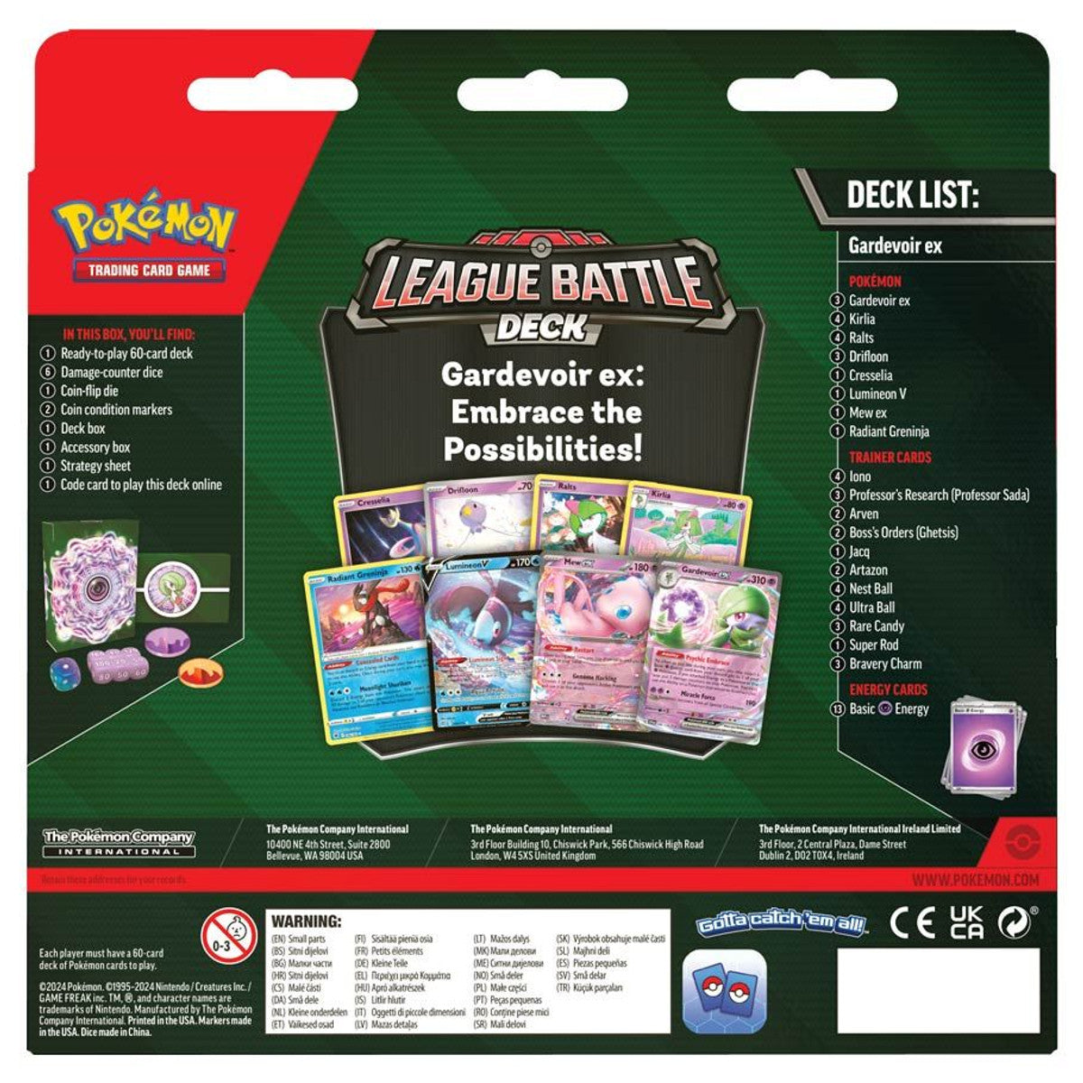 Pokémon TCG: Gardevoir ex League Battle Deck