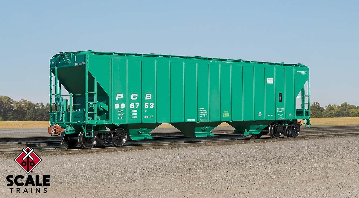 Rivet Counter HO Scale Pullman-Standard 4785 Covered Hopper, Penn Central