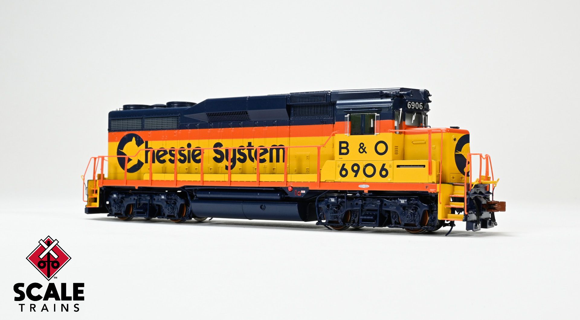 Rivet Counter HO Scale EMD GP30 Phase Id, Chessie System/B&O #6906 DCC & Sound