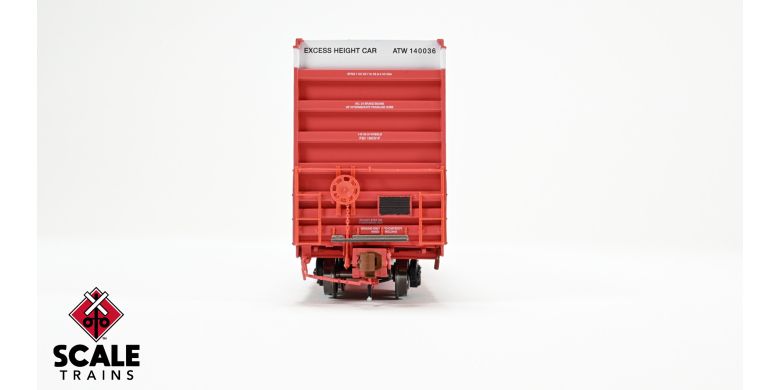Rivet Counter HO Scale Trinity 60' 7500 12' Plug-Door High-Cube Boxcar, Atlantic & Western/ATW/Patched # 140036