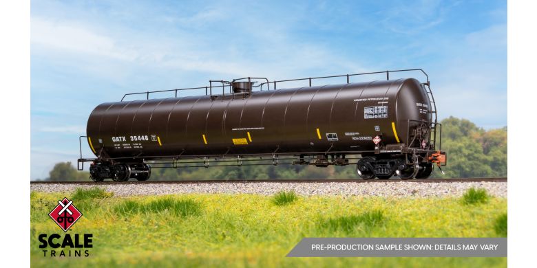 Rivet Counter HO Scale ARI 33K Gallon Spiral Jacketed Tank Car, General American Transportation/LPG/Early/GATX *Reservation*