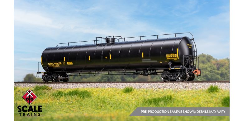 Rivet Counter HO Scale ARI 33K Gallon Spiral Jacketed Tank Car, GE Rail Services/Yellow Lettering/LPG/Early/NATX *Reservation*