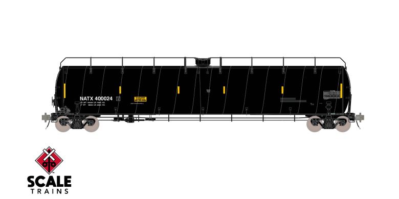 Rivet Counter HO Scale ARI 33K Gallon Spiral Jacketed Tank Car, GE Rail Services/White Lettering/LPG/Early/NATX # 400024 *Reservation*