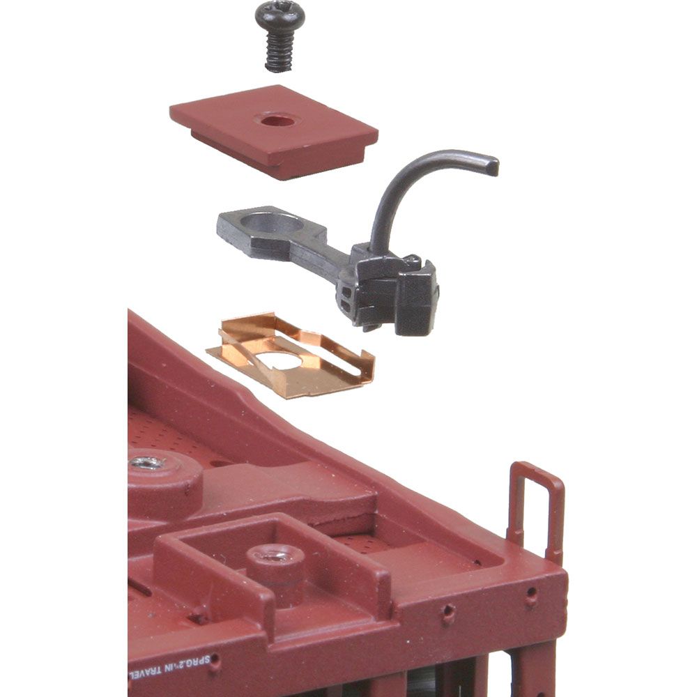 #58-25 HO Scale Bulk Pack - 25 pair #58 Scale Head Metal Couplers - Medium (9/32") Centerset Shank