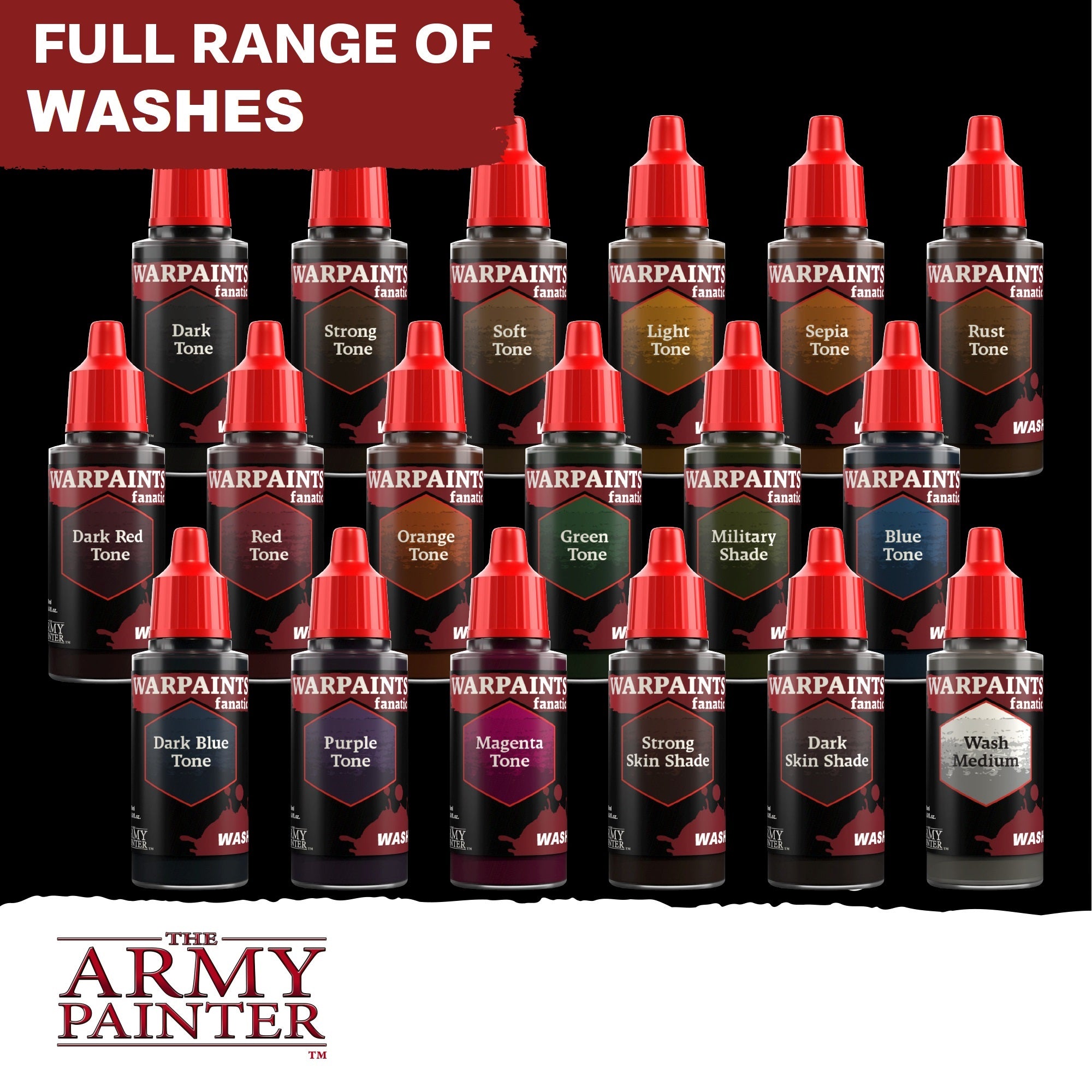 Army Painter Warpaints Fanatic Wash, Dark Tone