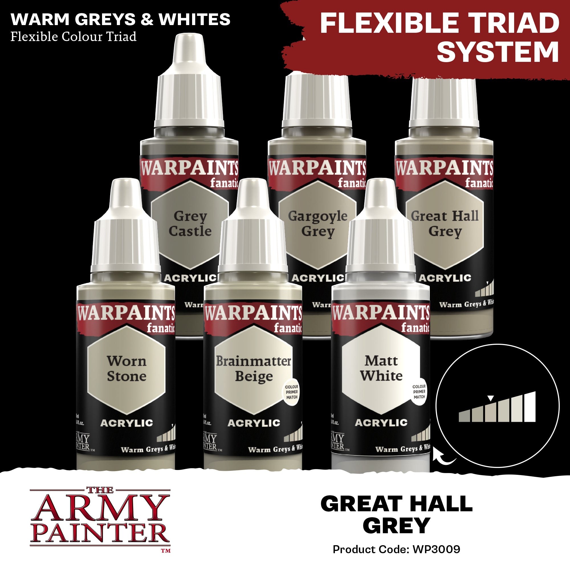 Army Painter Warpaints Fanatic Acrylic, Great Hall Grey