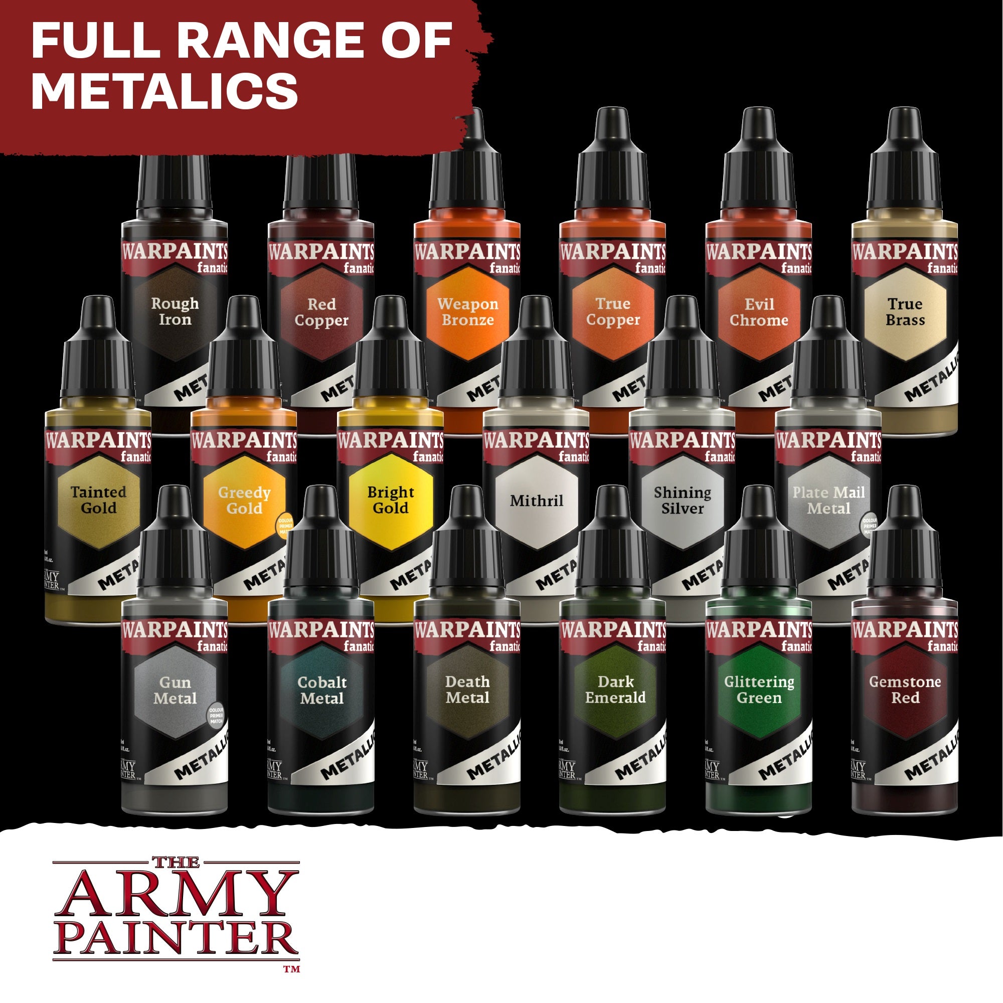 Army Painter Warpaints Fanatic Metallic, Gemstone Red