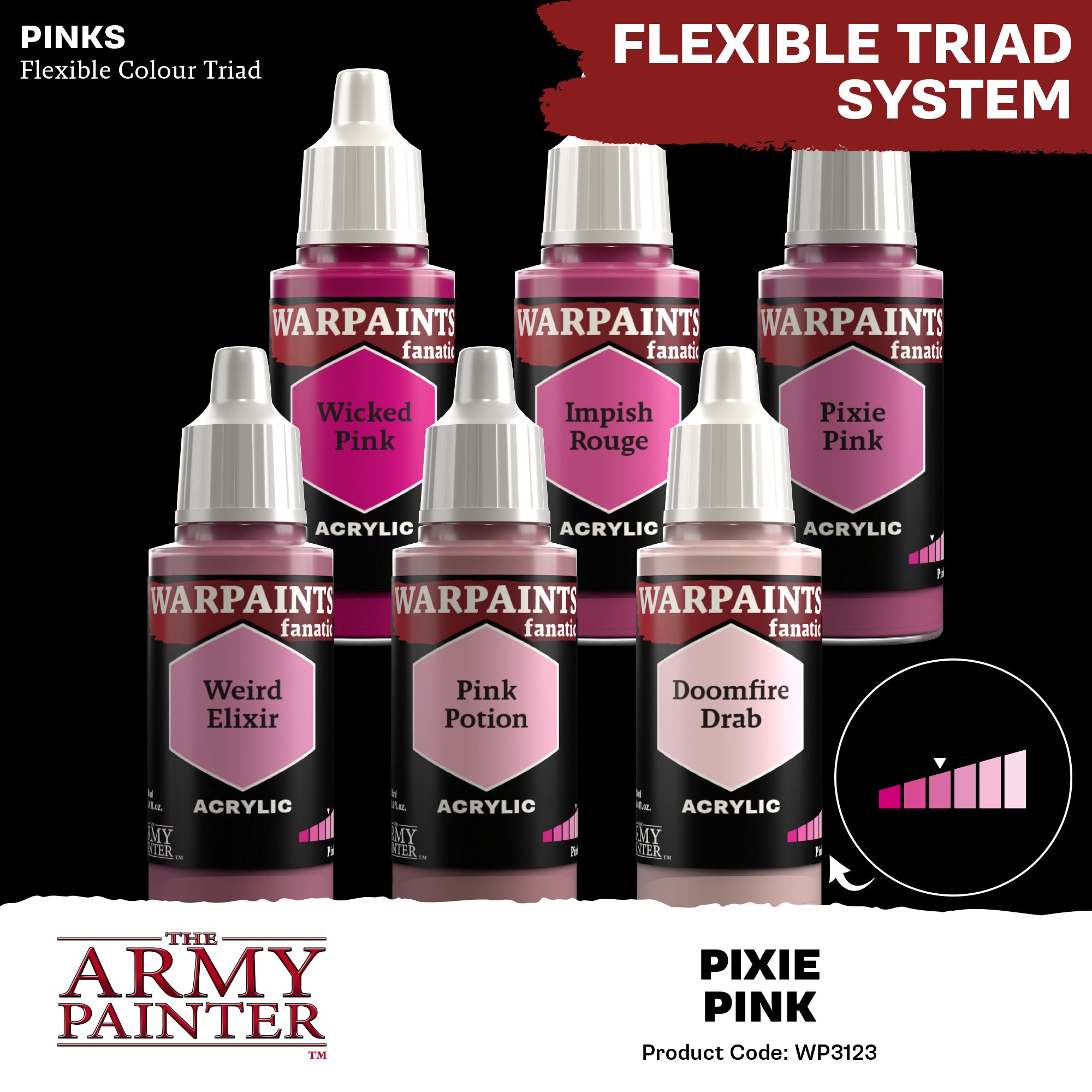Army Painter Warpaints Fanatic Acrylic, Pixie Pink
