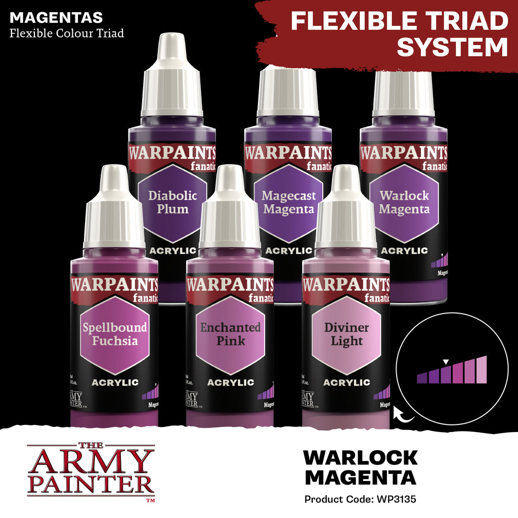 Army Painter Warpaints Fanatic Acrylic, Warlock Magenta