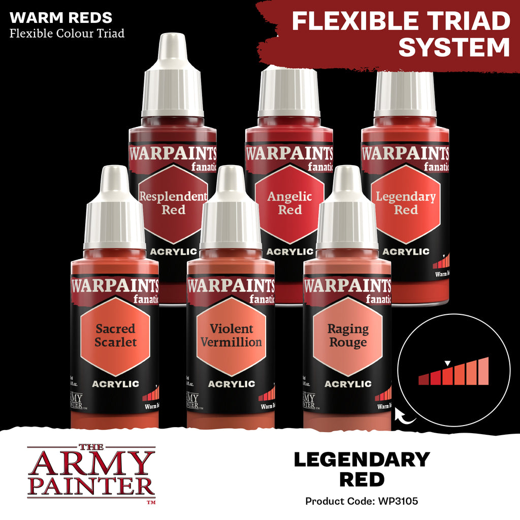 Army Painter Warpaints Fanatic Acrylic, Legendary Red