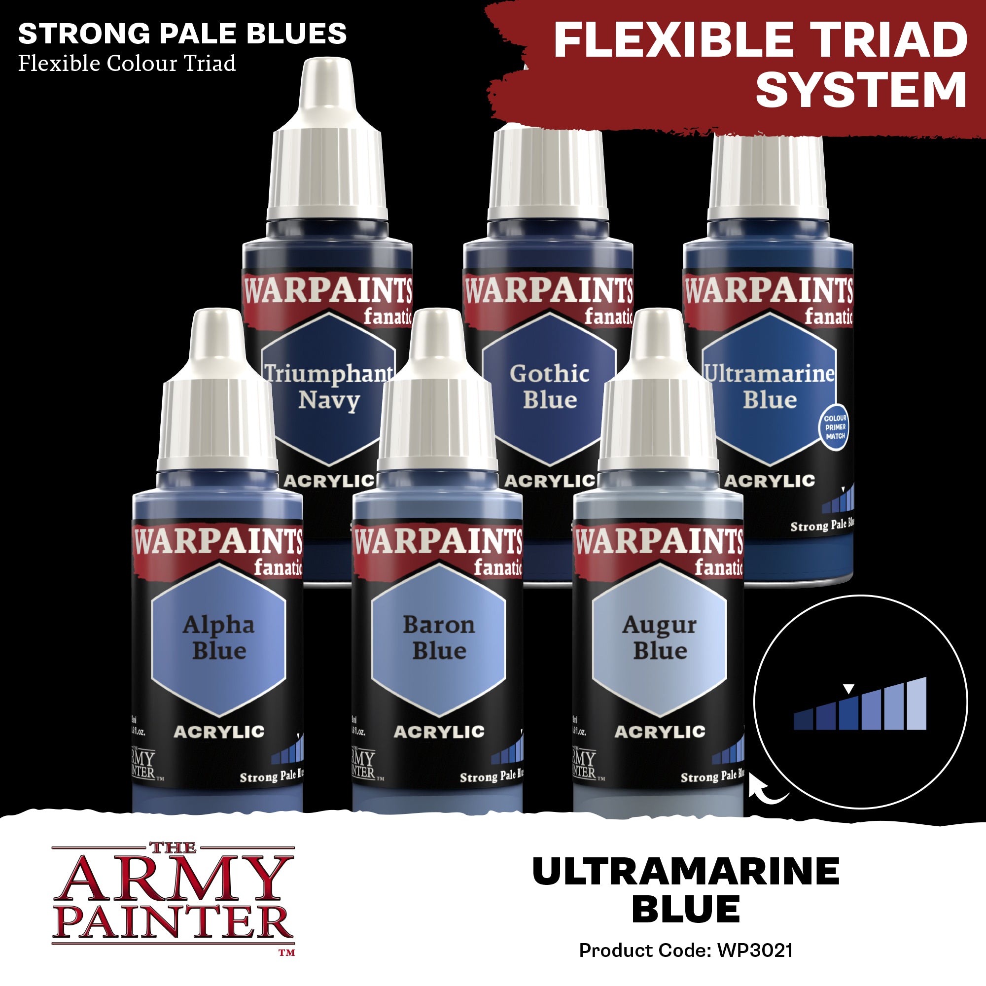 Army Painter Warpaints Fanatic Acrylic, Ultramarine Blue