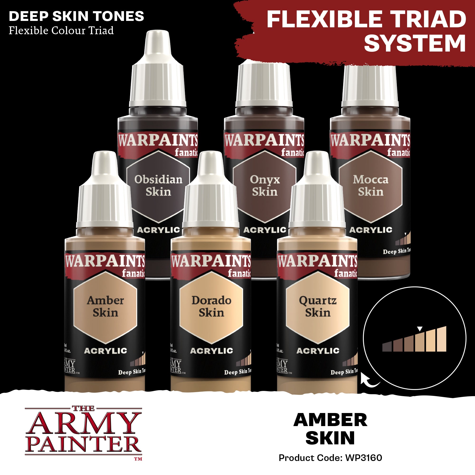 Army Painter Warpaints Fanatic Acrylic, Amber Skin