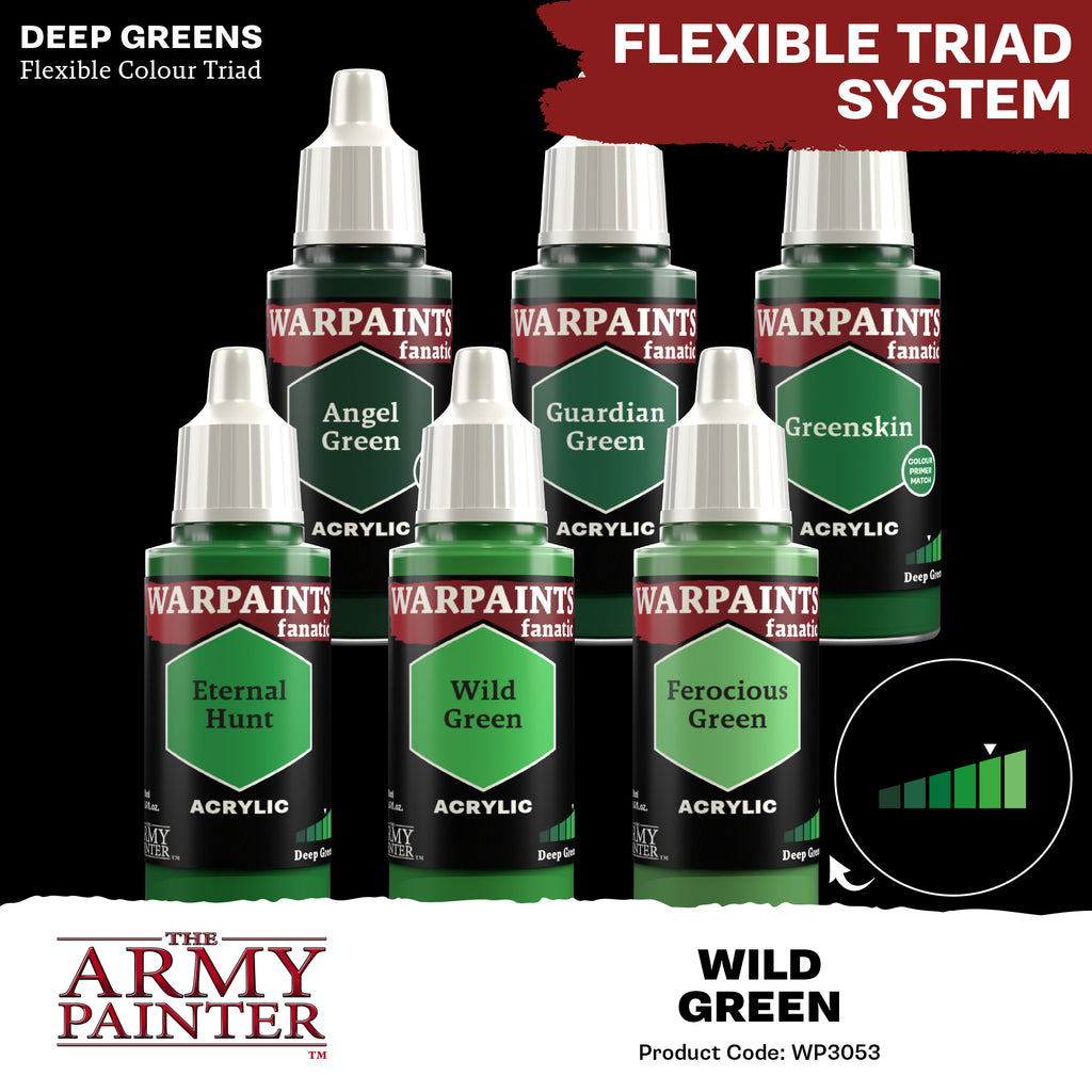 Army Painter Warpaints Fanatic Acrylic, Wild Green