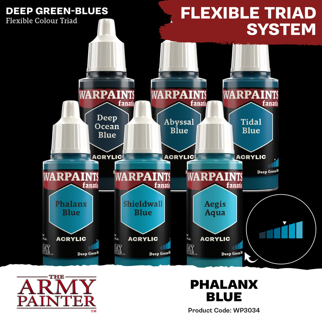 Army Painter Warpaints Fanatic Acrylic, Phalanx Blue