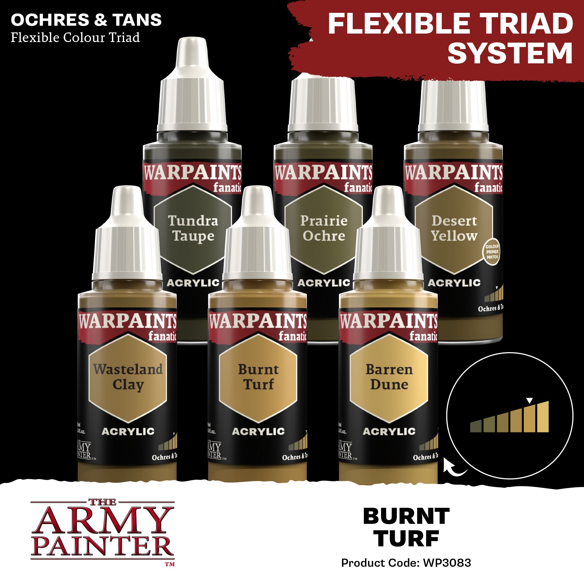 Army Painter Warpaints Fanatic Acrylic, Burnt Turf