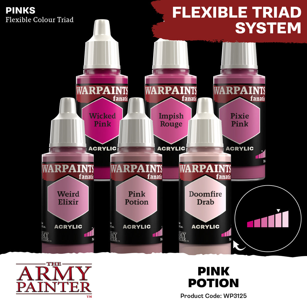 Army Painter Warpaints Fanatic Acrylic, Pink Potion