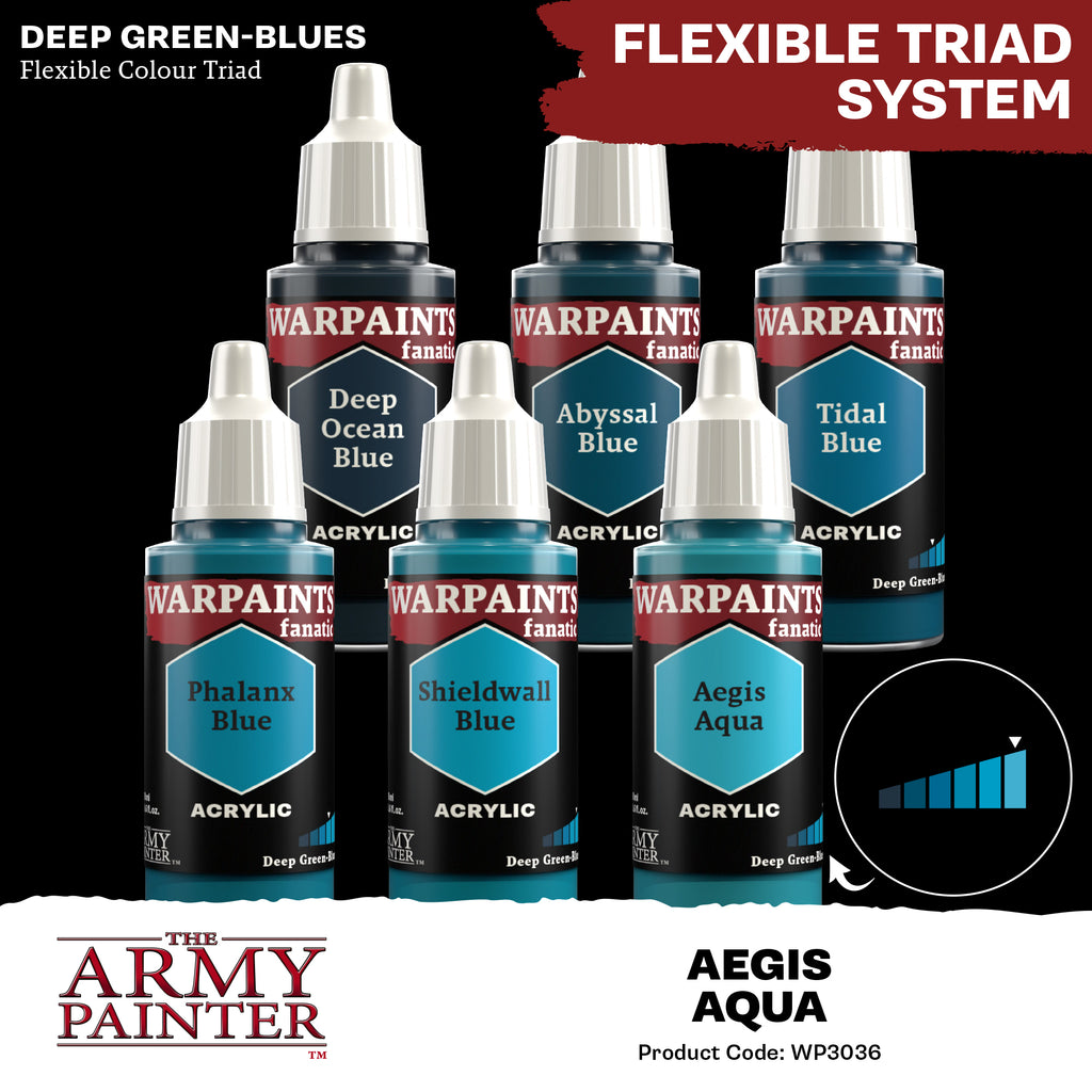 Army Painter Warpaints Fanatic Acrylic, Aegis Aqua