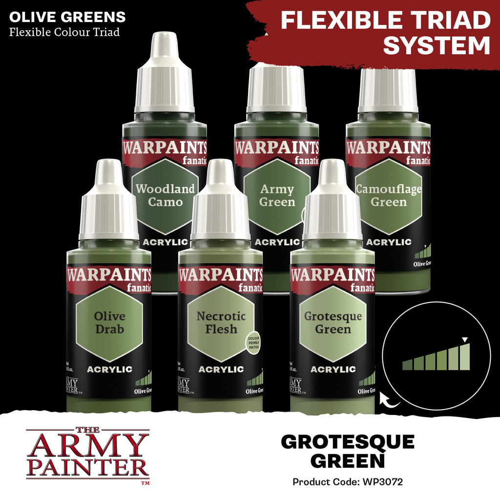 Army Painter Warpaints Fanatic Acrylic, Grotesque Green