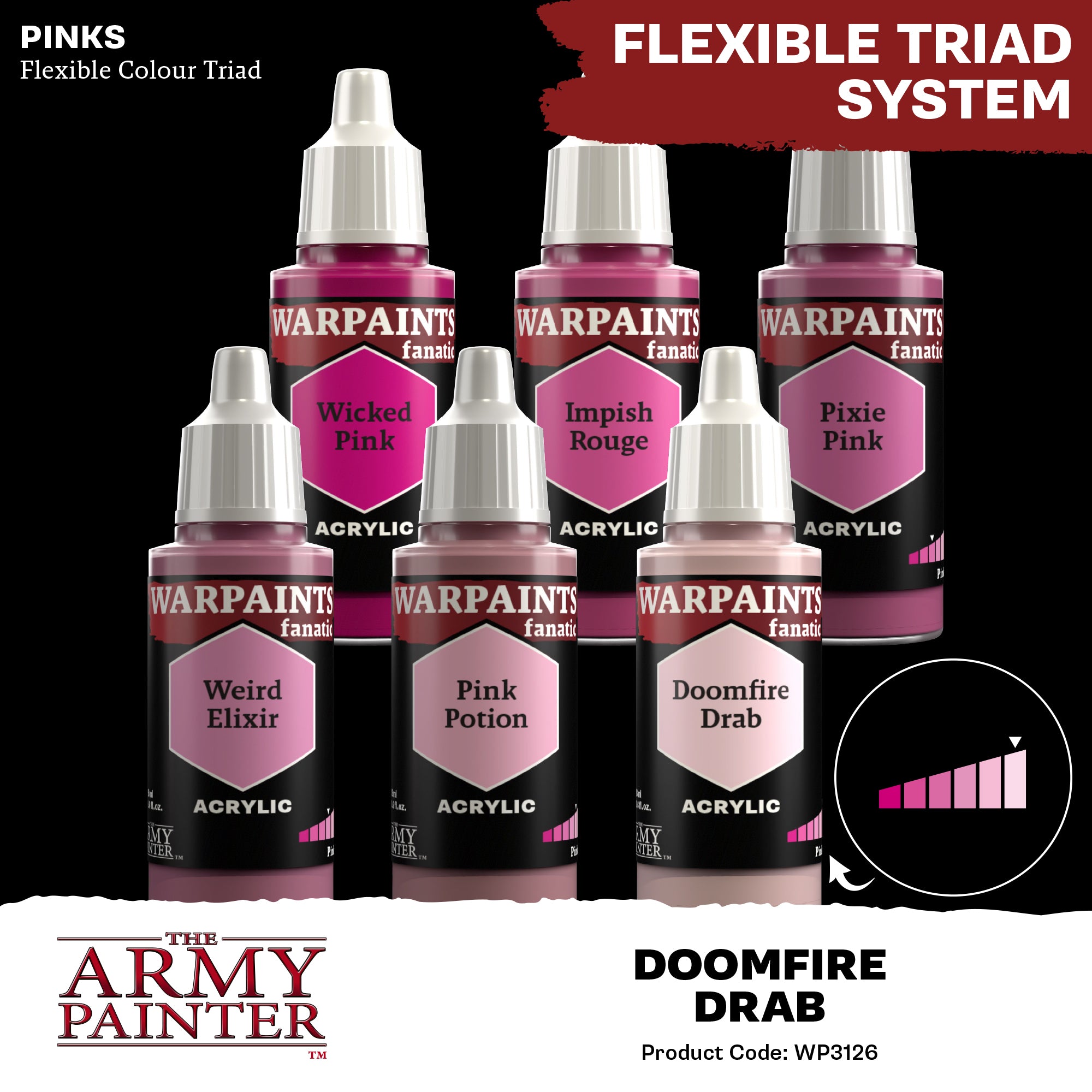 Army Painter Warpaints Fanatic Acrylic, Doomfire Drab