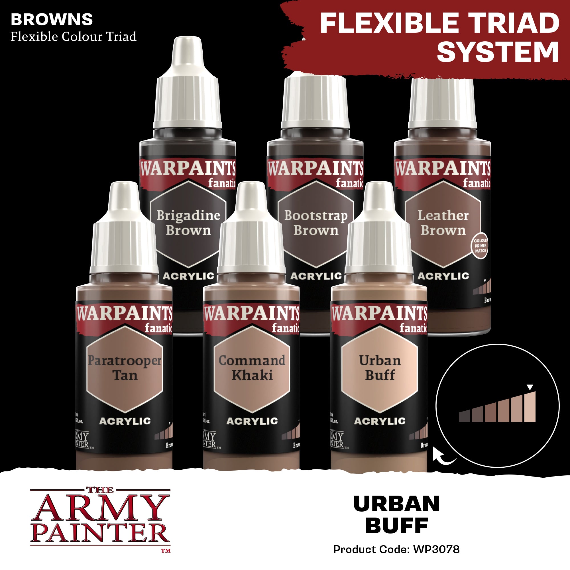 Army Painter Warpaints Fanatic Acrylic,  Urban Buff