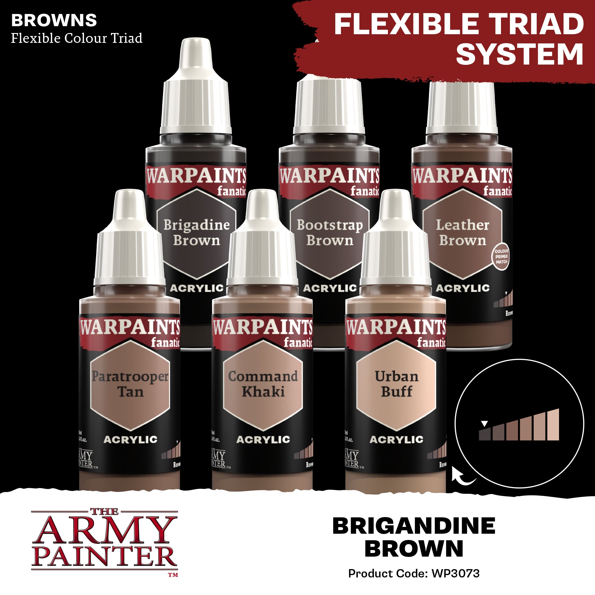 Army Painter Warpaints Fanatic Acrylic, Brigandine Brown