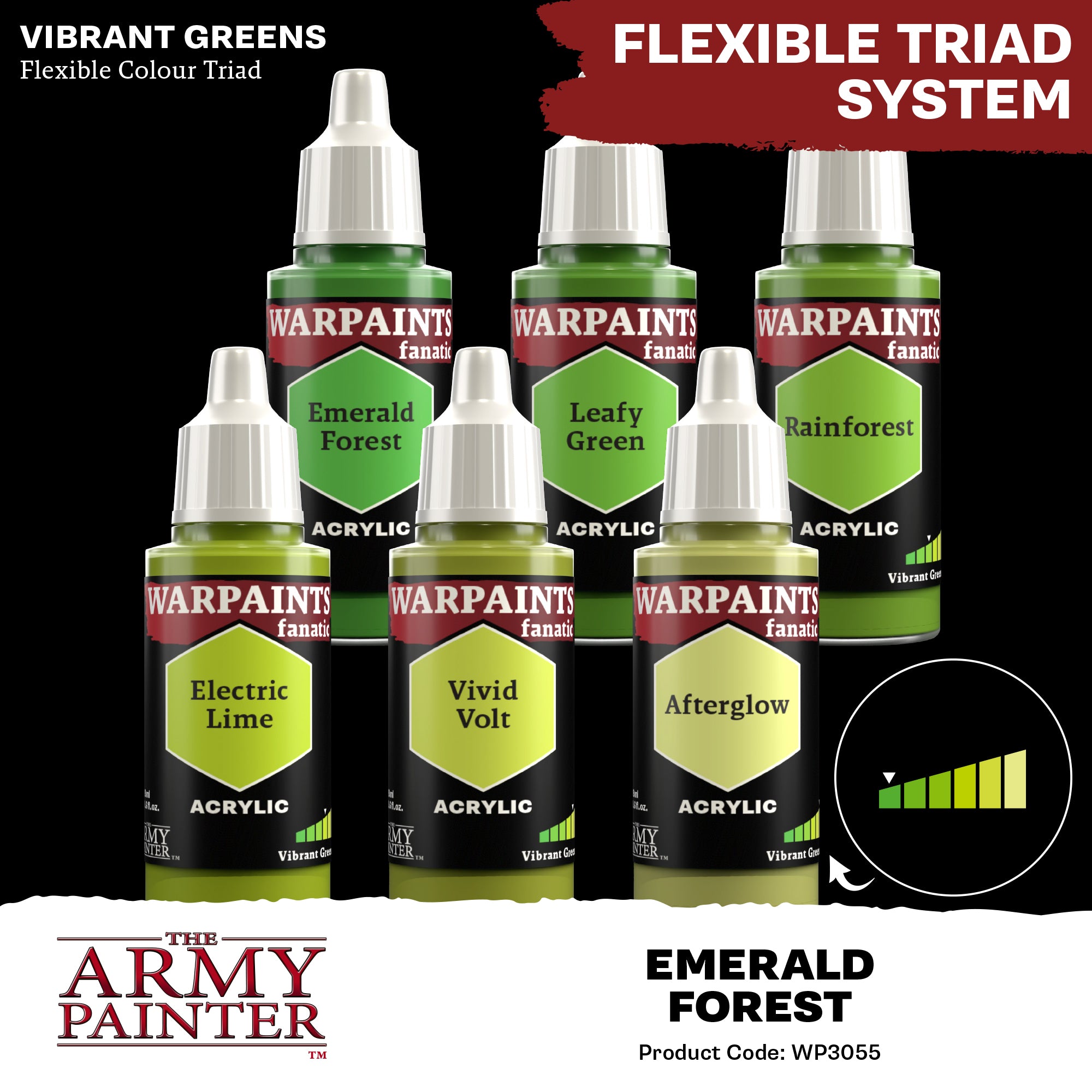 Army Painter Warpaints Fanatic Acrylic, Emerald Forest