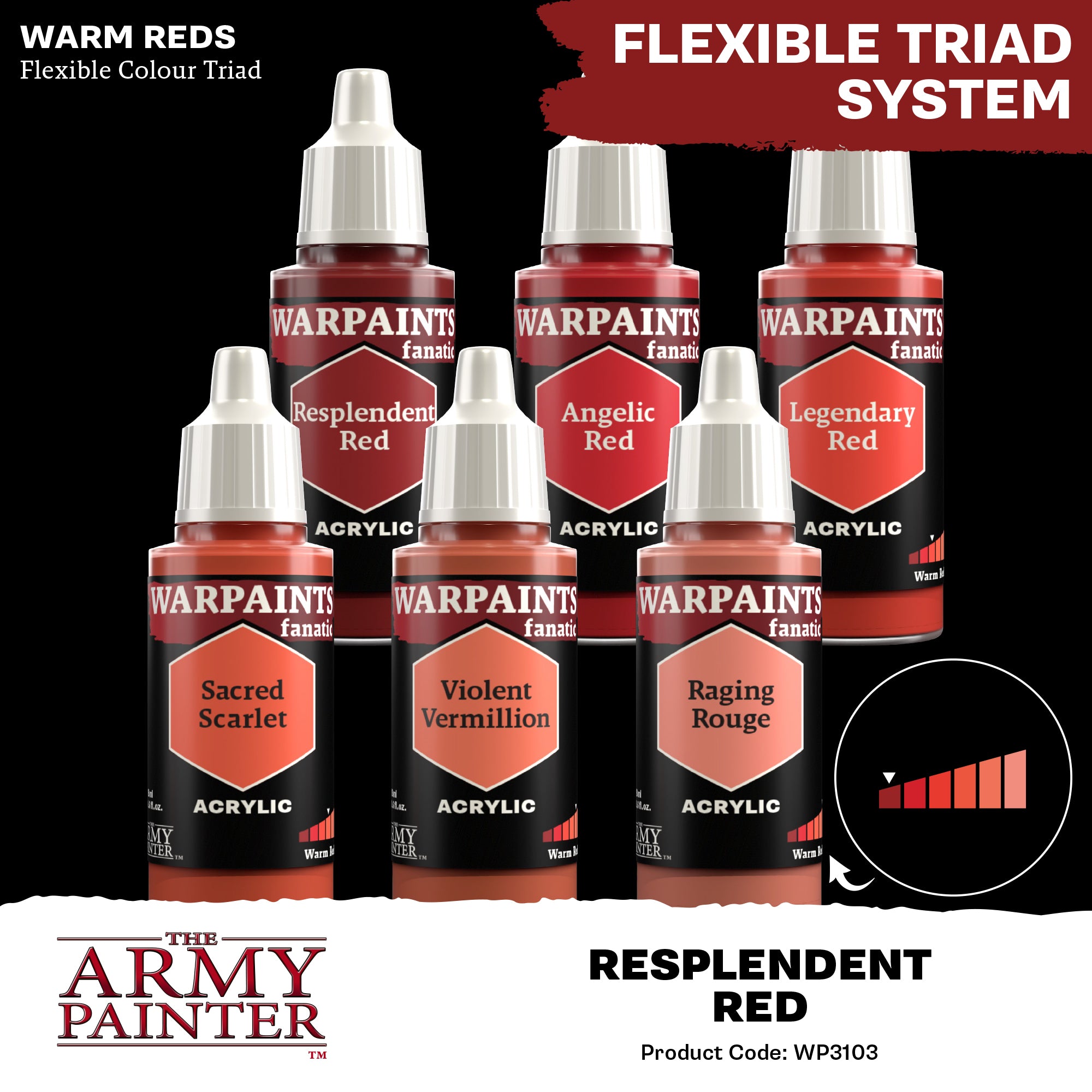 Army Painter Warpaints Fanatic Acrylic, Resplendent Red