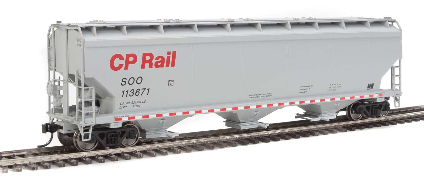 Walthers Mainline 60' NSC 5150 3-Bay Covered Hopper CP Rail / SOO