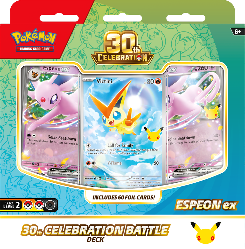 Pokémon TCG:  30TH CELEBRATION BATTLE DECKS ESPEON EX/ UMBREON EX *Reservation*