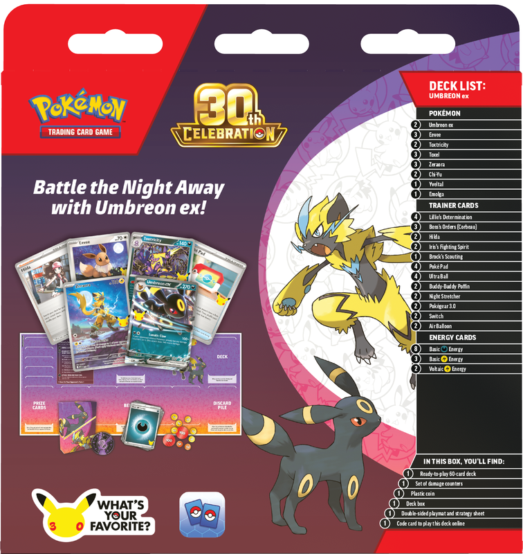 Pokémon TCG:  30TH CELEBRATION BATTLE DECKS ESPEON EX/ UMBREON EX *Reservation*