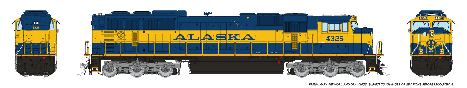 Rapido Ho Scale SD70MAC Alaska Railroad DCC & Sound  *Reservation*
