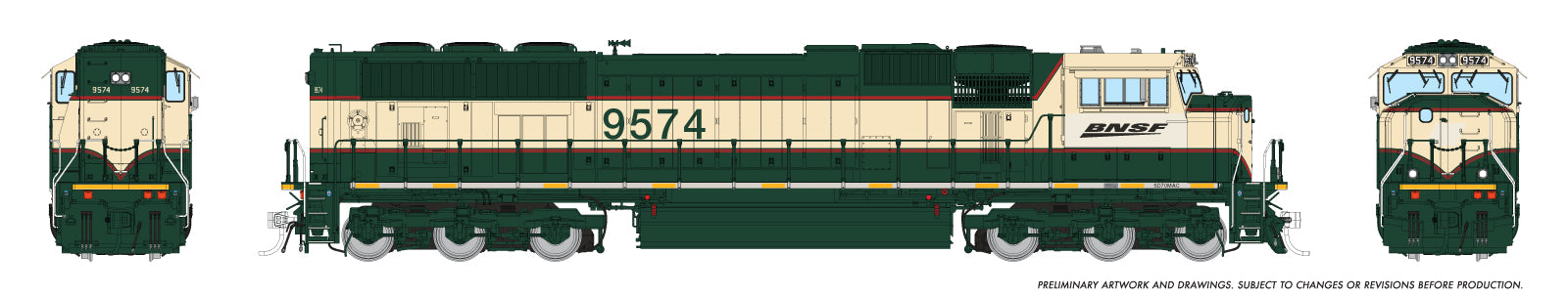 Rapido Ho Scale SD70MAC BNSF Railway Swoosh Logo Patch DCC & Sound  *Reservation*