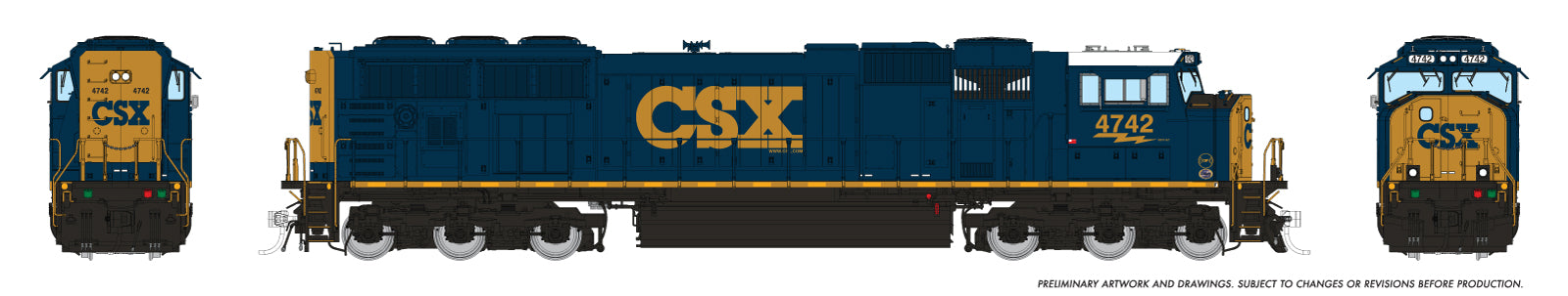 Rapido Ho Scale CSX (SD70AC Rebuild) YN3 CSX.COM Logo DCC & Sound  *Reservation*